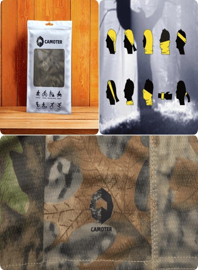 CAMOTER Camo Balaclava Ski Face Mask UV Protector for Man and Women Hunting Fishing Motorcycle Windproof&Military Tactical (Polyester, Camo Forests) - Image 3